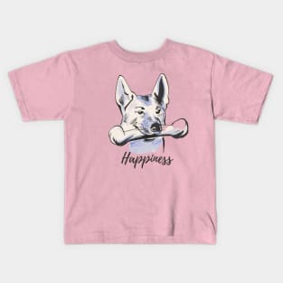 Dog Bon happiness Kids T-Shirt